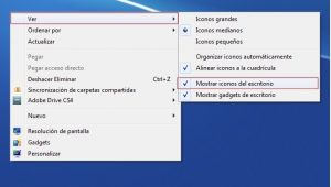 ocultar iconos escritorio windows 7