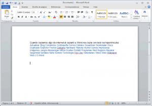 quitar hipervinculos word documento internet copiamos