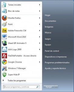 Eliminar la imagen de la cuenta de usuario del menú inicio Windows 7