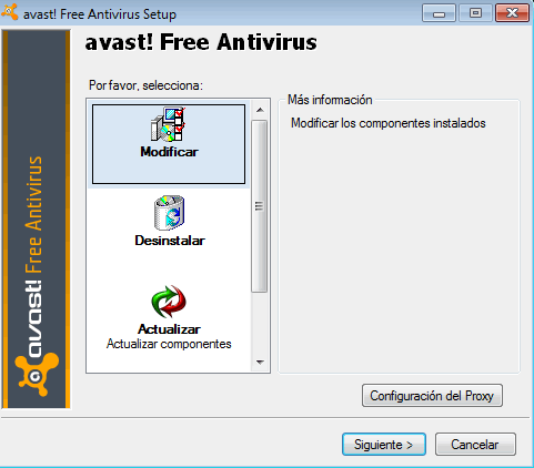 Como desinstalar y eliminar el Gadget de Avast 6 Windows 7