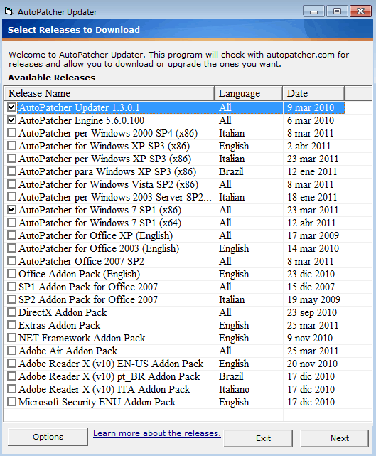 Actualizar Windows 7 Offline sin conexión a Internet con AutoPatcher