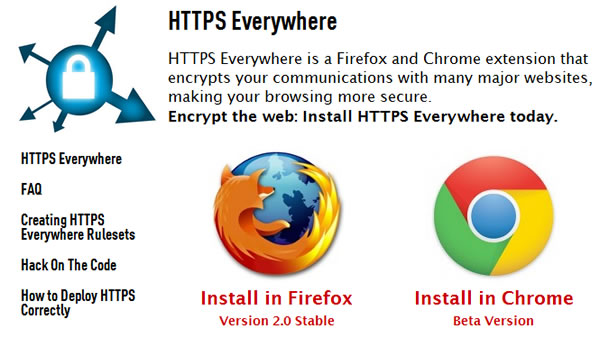 HTTPs Everywhere, navegación más segura en Google Chrome con esta extensión