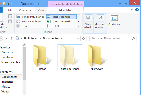 Windows 8: Como mostrar y ocultar las carpetas y archivos ocultos