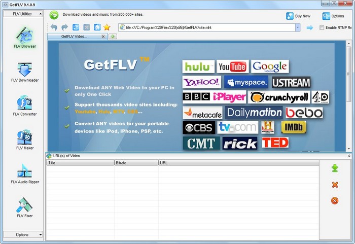 Descargar cualquier video de Internet con GetFLV