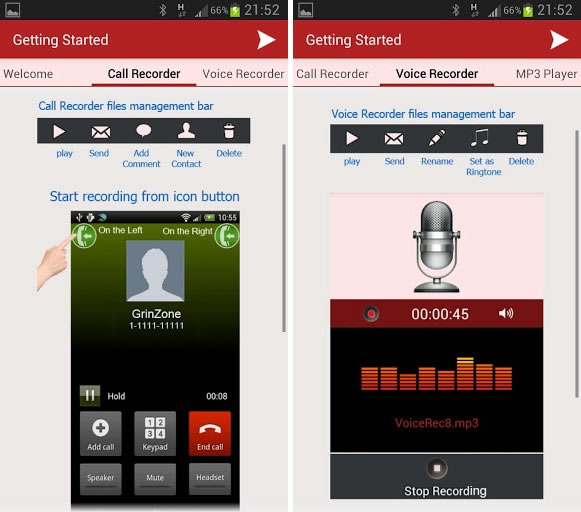 Grabar las llamadas de tu móvil Android con MP3 InCall Recorder & Voice